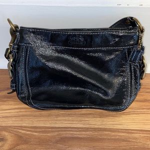 Patent leather Coach purse